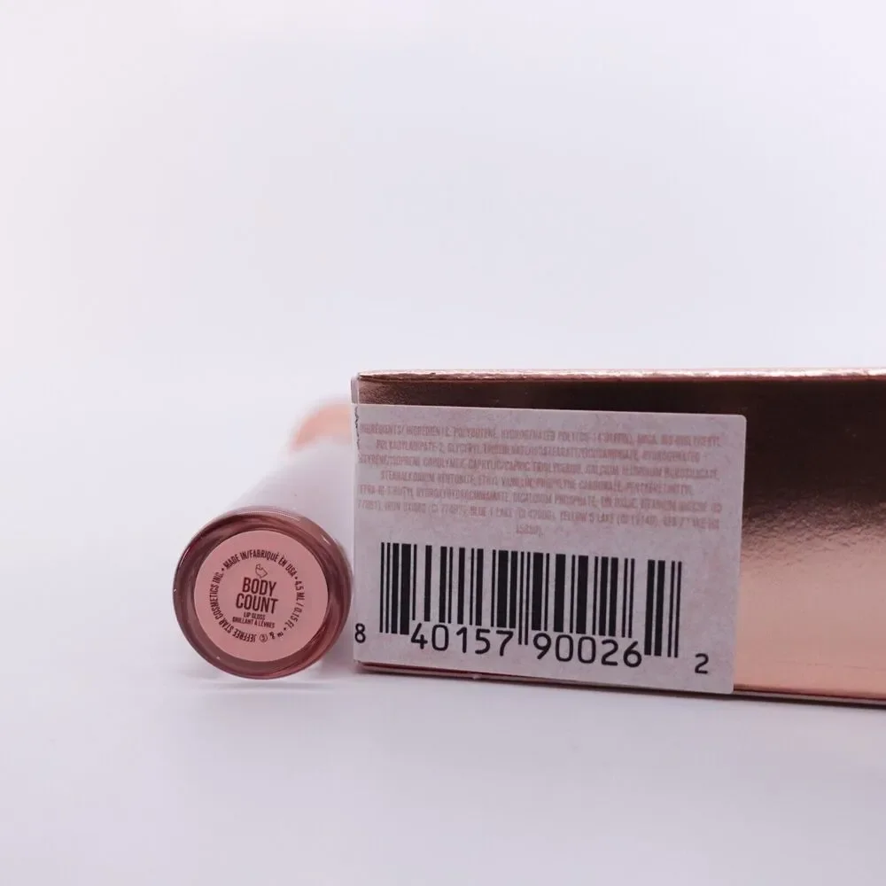 Jeffree Star Cosmetics The Lip Gloss Body Count Tinted Nude Glossy New